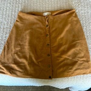 Brown, button up Altar’d State Skirt